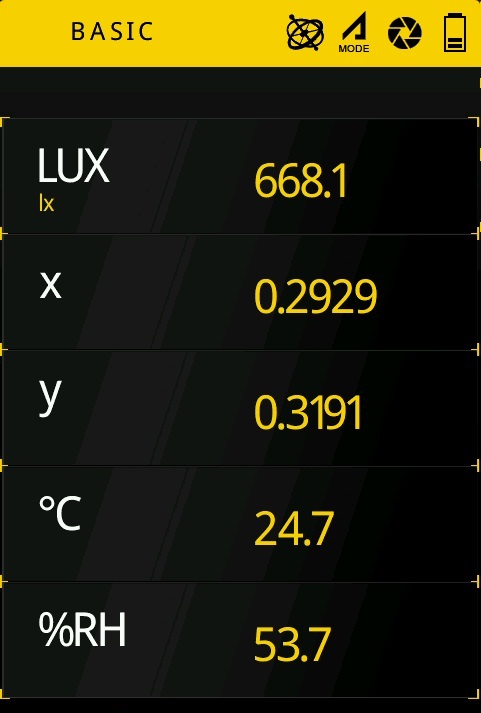 PG200N Temp. and Humid. Screen