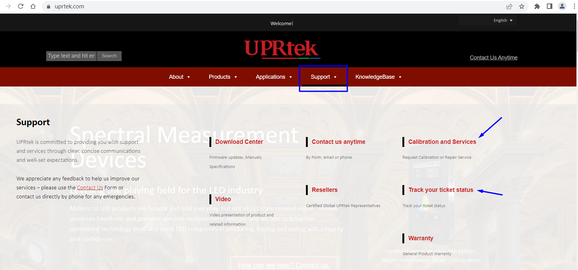 eNews_UPRtek upgraded RMA Warranty and Repair Services are now online_20230215_EN UPRtek 線上RAM申請服務